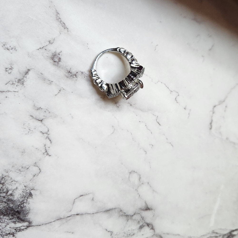 Women's Engagement Wedding Ring Large Halo Solitaire Nwt - Picture 9 of 9